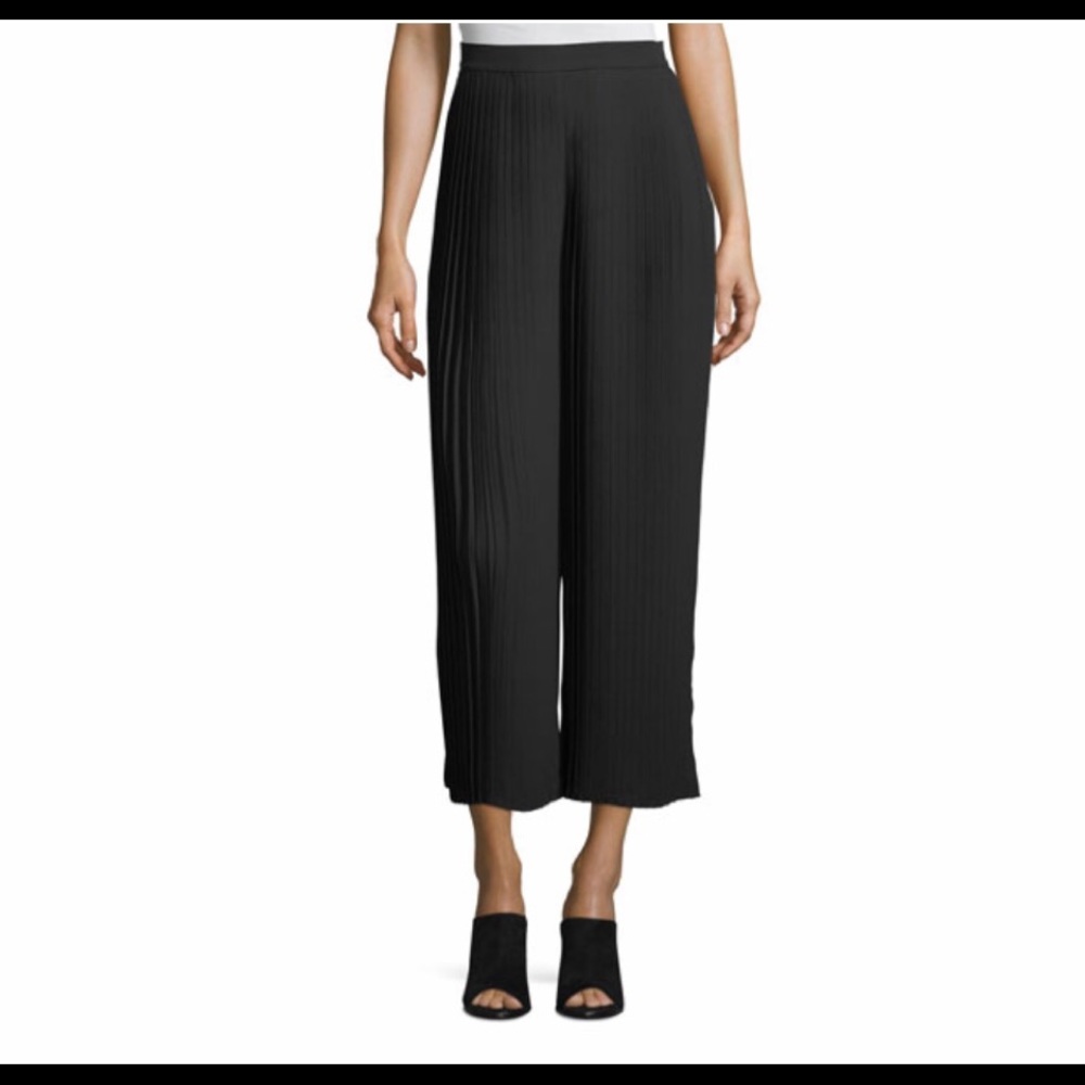 Eileen Fischer Knife Pleated Pant Cropped